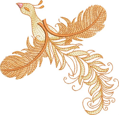 Barroco Peacock 4 Machine Embroidery Design
