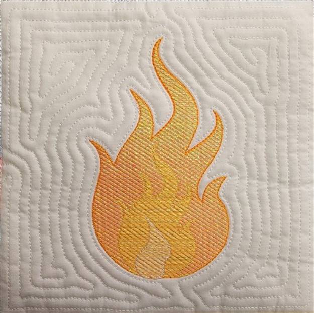 Picture of Flame Mylar Block