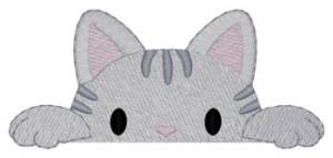 Picture of Kitty Pocket Peeker Machine Embroidery Design