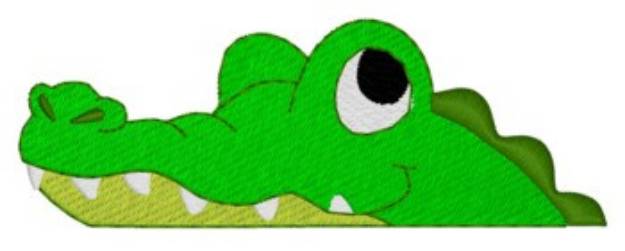 Picture of Alligator Pocket Peeker Machine Embroidery Design