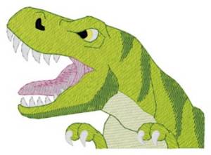 Picture of T-rex Pocket Peeker Machine Embroidery Design