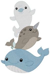 Picture of Ocean Friends Stack Machine Embroidery Design