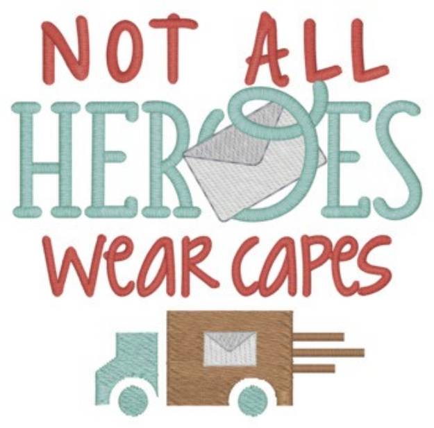 Picture of Heroes Wear Capes Machine Embroidery Design
