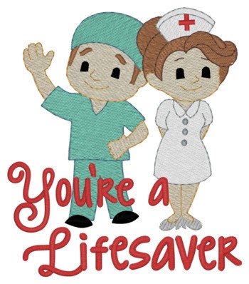 Youre A Lifesaver Machine Embroidery Design