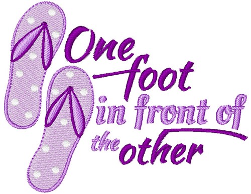 One In Front Machine Embroidery Design