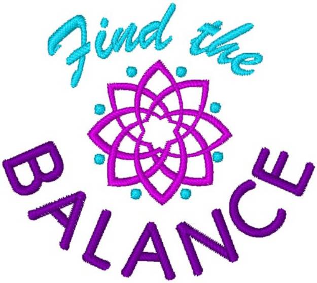 Picture of Find The Balance Machine Embroidery Design