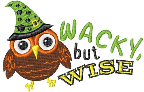 Wacky But Wise Machine Embroidery Design
