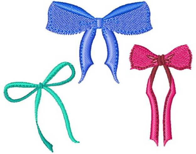 Picture of Ribbon Bows Machine Embroidery Design