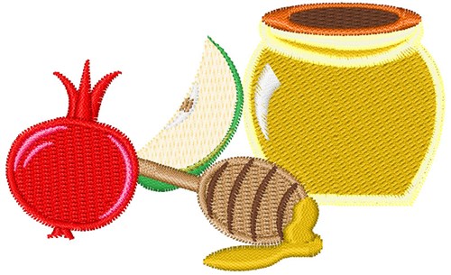 Apple & Honey Machine Embroidery Design