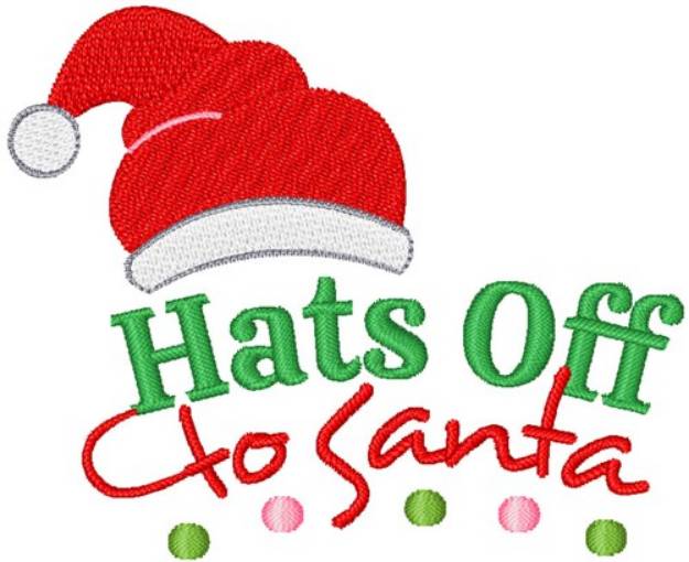 Picture of Hats Off To Santa Machine Embroidery Design