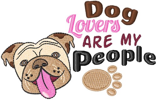 Dog Lovers Machine Embroidery Design
