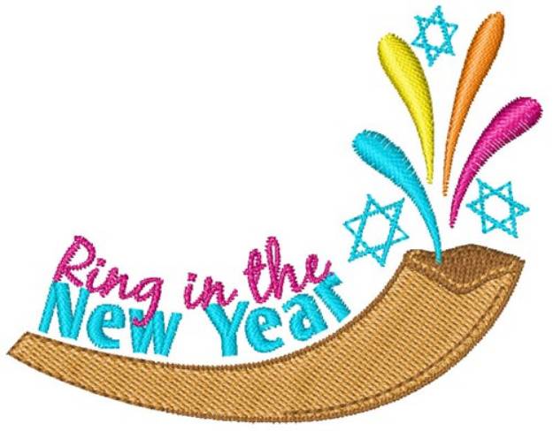 Picture of Ring In The New Year Machine Embroidery Design