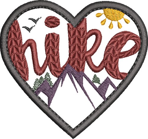 Hiking Patch 2 Machine Embroidery Design