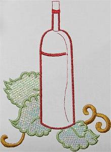 Picture of Mylar Wine Bottle