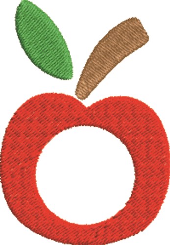 Apple Frame Machine Embroidery Design
