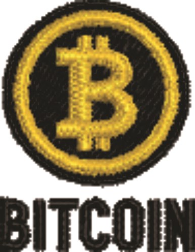 Bitcoin Machine Embroidery Design