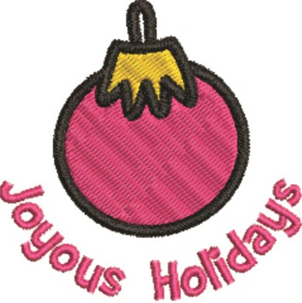 Picture of Joyous Holidays Machine Embroidery Design