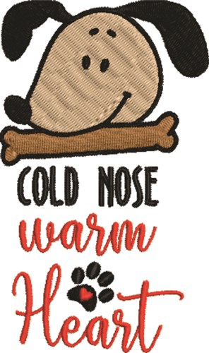 Cold Nose Machine Embroidery Design