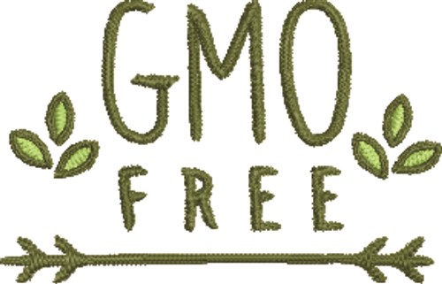 GMO Free Machine Embroidery Design