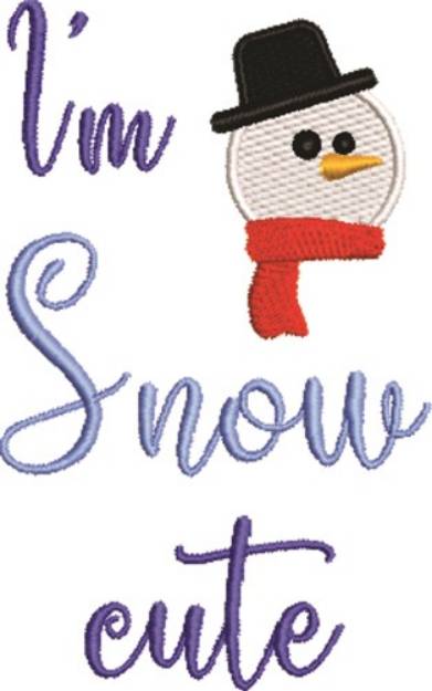Picture of Snow Cute Machine Embroidery Design