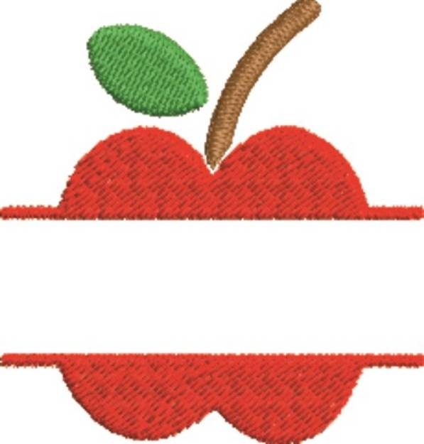 Picture of Apple Namedrop Machine Embroidery Design