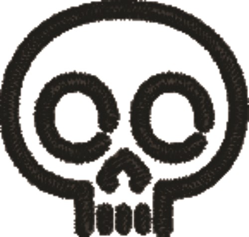 Gamer Skull Machine Embroidery Design