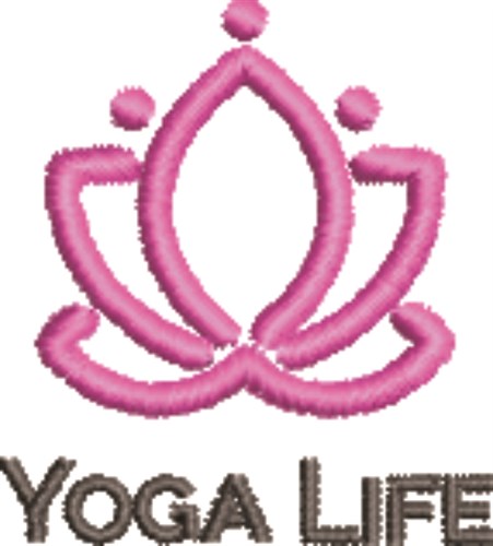 Yoga Life Machine Embroidery Design