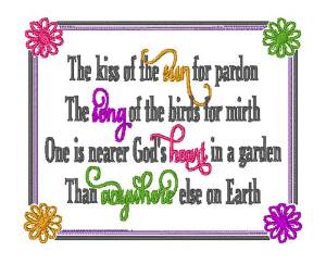 Picture of Nearer Gods Heart Machine Embroidery Design