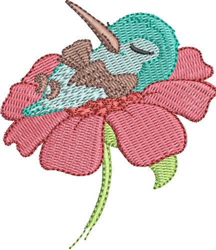 Baby Hummingbird 10 Machine Embroidery Design