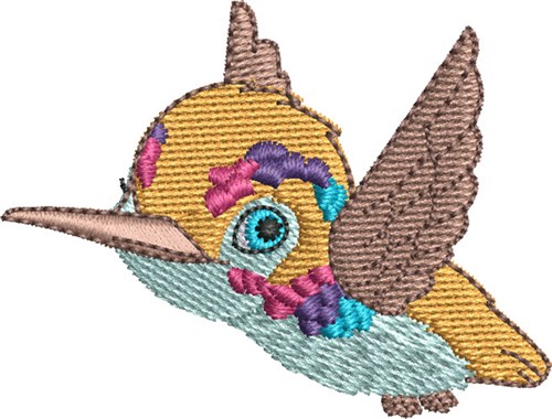 Baby Hummingbird 3 Machine Embroidery Design