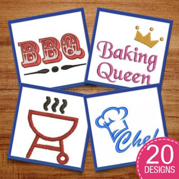 Picture of Cooking Is An Art Embroidery Design Pack