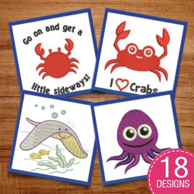 Picture of Give Me Vitamin Sea Embroidery Design Pack