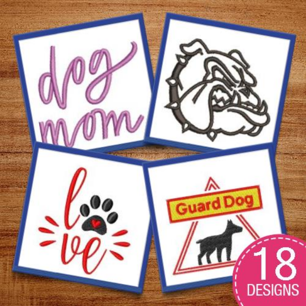Picture of Dog Mom Embroidery Design Pack