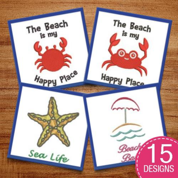 Picture of Sea Life Embroidery Design Pack