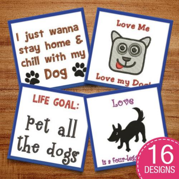 Picture of Pet All The Dogs Embroidery Design Pack