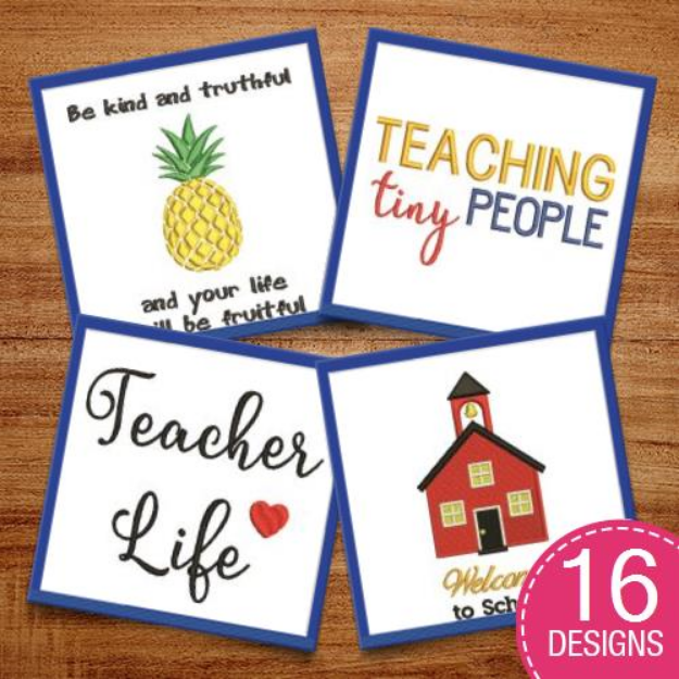 Picture of Home Sweet Classroom Embroidery Design Pack