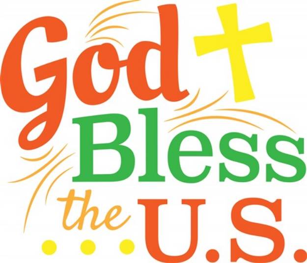 Picture of God Bless The US SVG File