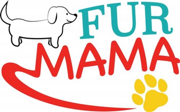 Picture of Fur Mama SVG File