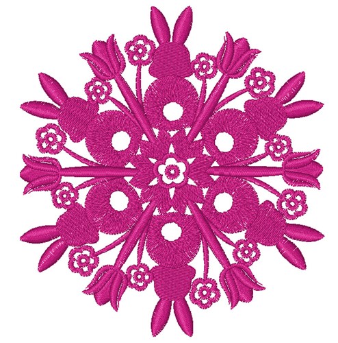 Easter Mandala Machine Embroidery Design