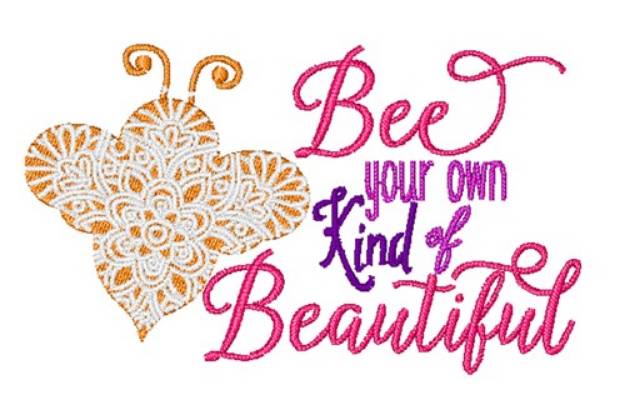 Picture of Bee Beautiful Machine Embroidery Design