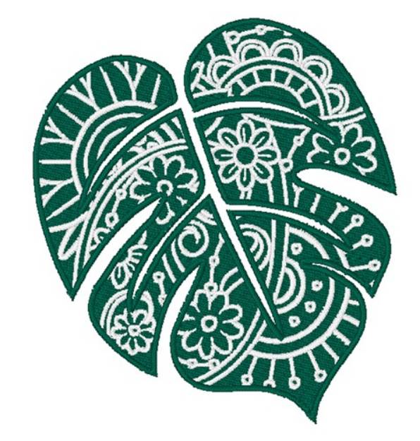 Picture of Monstera Leaf Machine Embroidery Design