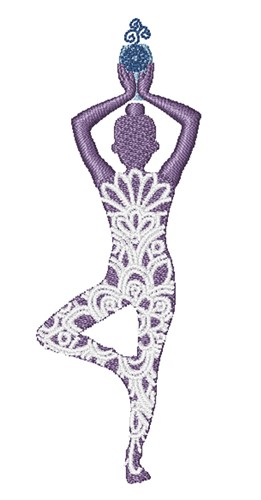 Yoga Wine Machine Embroidery Design