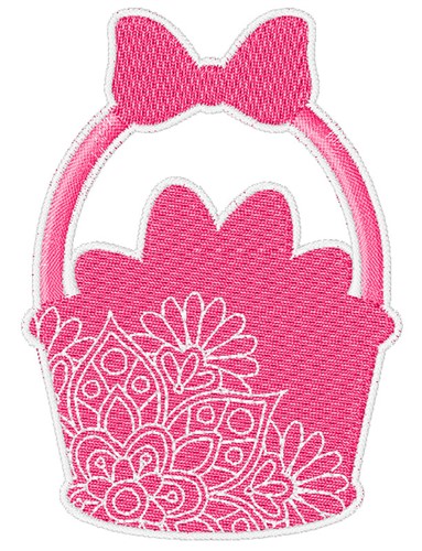 Easter Basket Machine Embroidery Design