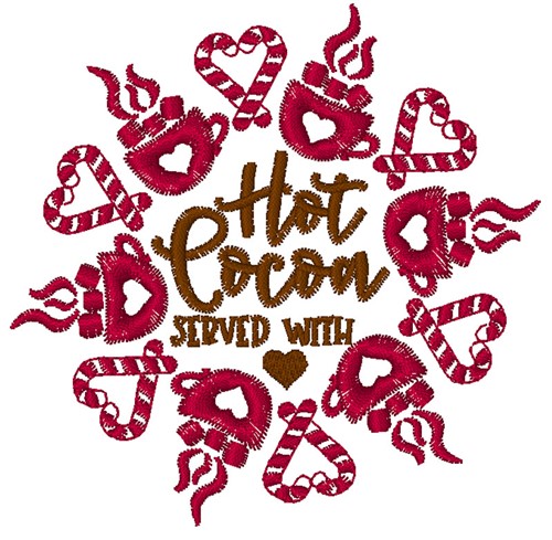Served With Love Machine Embroidery Design