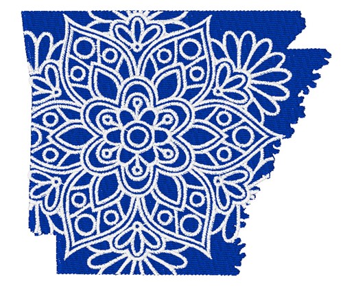 Arkansas Mandala Machine Embroidery Design