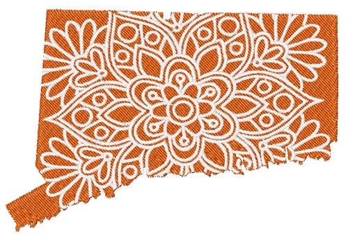 Connecticut Mandala Machine Embroidery Design