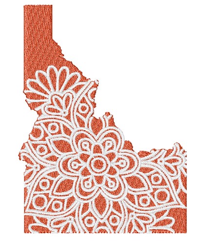 Idaho Mandala Machine Embroidery Design