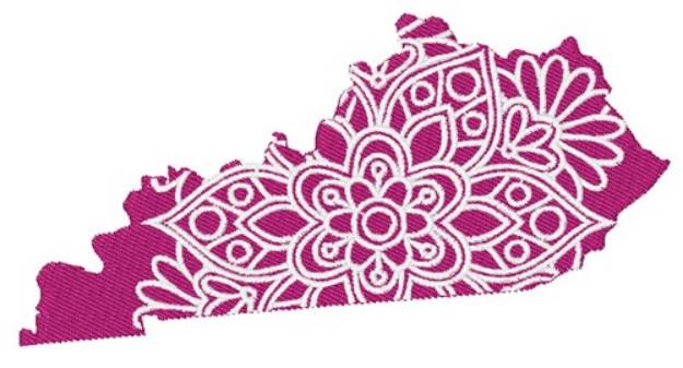 Picture of Kentucky Mandala Machine Embroidery Design