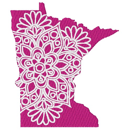 Minnesota Mandala Machine Embroidery Design