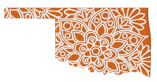 Oklahoma Mandala Machine Embroidery Design